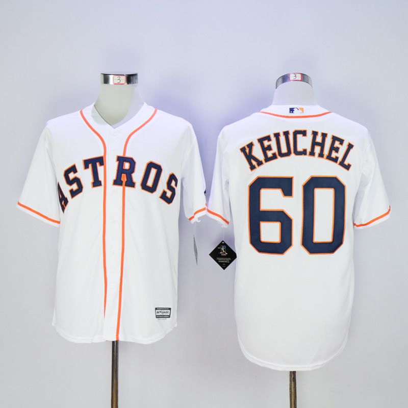 Men Houston Astros #60 Keuchel White MLB Jerseys->houston astros->MLB Jersey